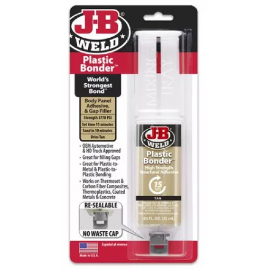 J-B WELD PLASTICBONDER™ SYRINGE ΜΠΕΖ - 25 ML J-B WELD PLASTICBONDER™ SYRINGE ΜΠΕΖ - 25 ML