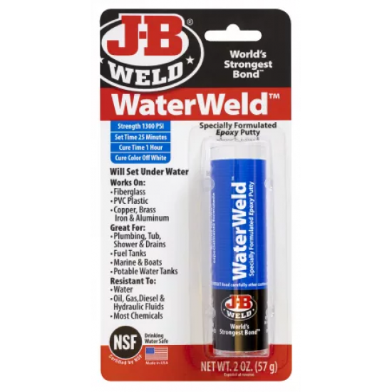 J-B WELD WATERWELD™ EPOXY PUTTY - 2 OZ J-B WELD WATERWELD™ EPOXY PUTTY - 2 OZ