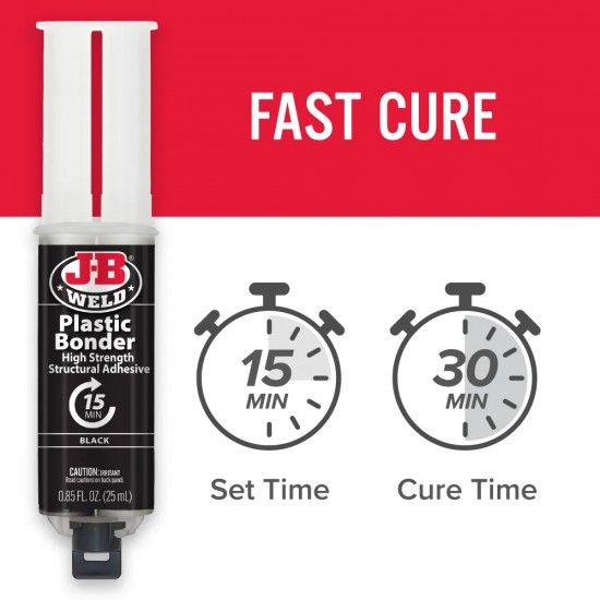J-B WELD PLASTICBONDER™ SYRINGE ΜΑΥΡΗ - 25 ML J-B WELD PLASTICBONDER™ SYRINGE ΜΑΥΡΗ - 25 ML