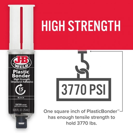 J-B WELD PLASTICBONDER™ SYRINGE ΜΑΥΡΗ - 25 ML J-B WELD PLASTICBONDER™ SYRINGE ΜΑΥΡΗ - 25 ML