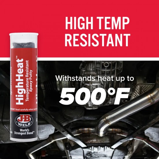 J-B WELD HIGHHEAT™ EPOXY PUTTY - 2 OZ J-B WELD HIGHHEAT™ EPOXY PUTTY - 2 OZ
