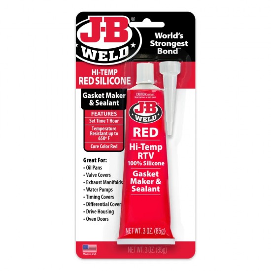 J-B WELD Hi-Temp Red Silicone Gasket Maker & Sealant - Φλατζόκολλα J-B WELD Hi-Temp Red Silicone Gasket Maker & Sealant - Φλατζόκολλα