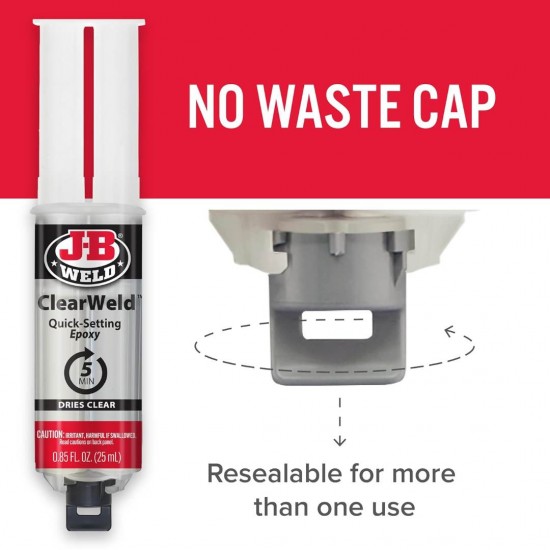 J-B WELD CLEARWELD™ SYRINGE J-B WELD CLEARWELD™ SYRINGE