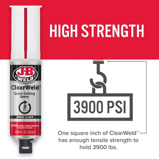 J-B WELD CLEARWELD™ SYRINGE J-B WELD CLEARWELD™ SYRINGE