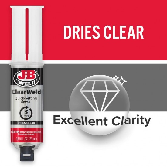 J-B WELD CLEARWELD™ SYRINGE J-B WELD CLEARWELD™ SYRINGE