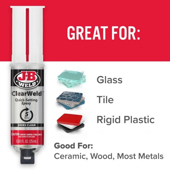 J-B WELD CLEARWELD™ SYRINGE J-B WELD CLEARWELD™ SYRINGE